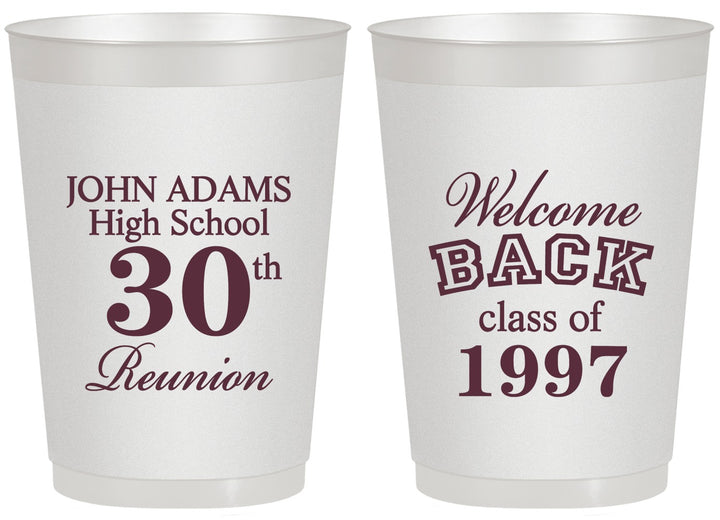 Personalized Class Reunion 20 oz Frosted Cups - Class Of 1997 30 Year | 140007