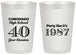 Personalized Class Reunion 20 oz Frosted Cups - Class Of 1987 40 Year | 140008