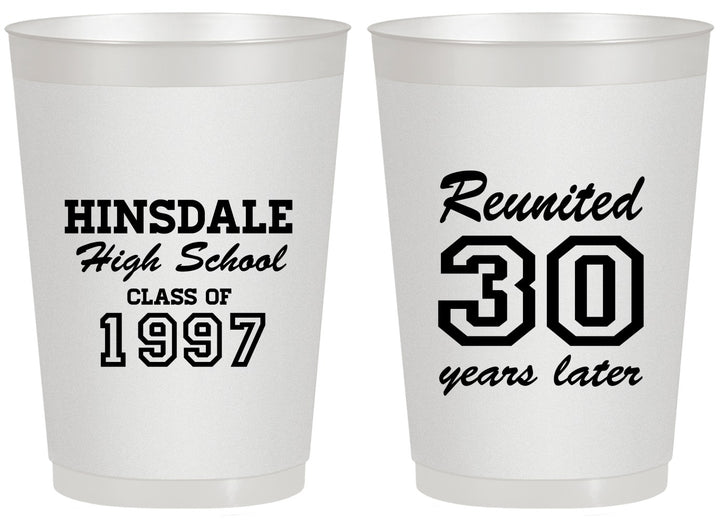 Personalized Class Reunion 20 oz Frosted Cups - Class Of 1997 30 Year | 140012