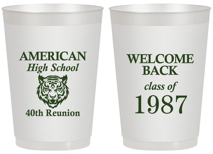 Personalized Class Reunion 20 oz Frosted Cups - Class Of 1987 40 Year | 140013