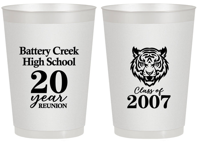 Personalized Class Reunion 20 oz Frosted Cups - Class Of 2007 20 Year | 140016