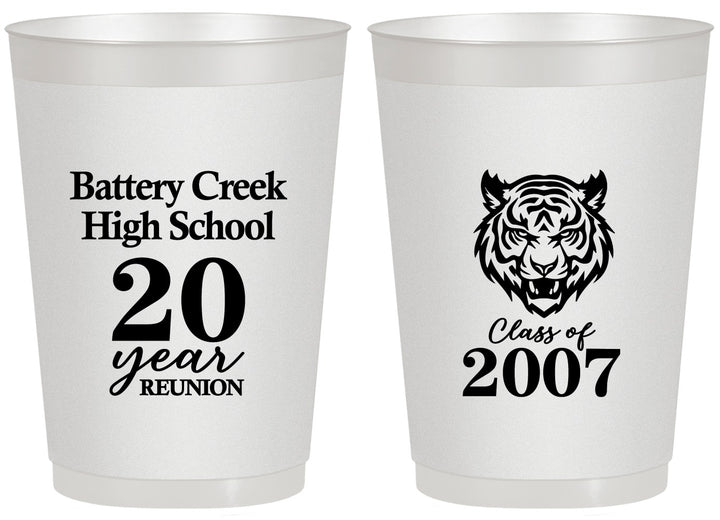 Personalized Class Reunion 20 oz Frosted Cups - Class Of 2007 20 Year | 140016