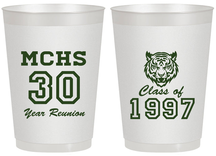 Personalized Class Reunion 20 oz Frosted Cups - Class Of 1997 30 Year | 140017