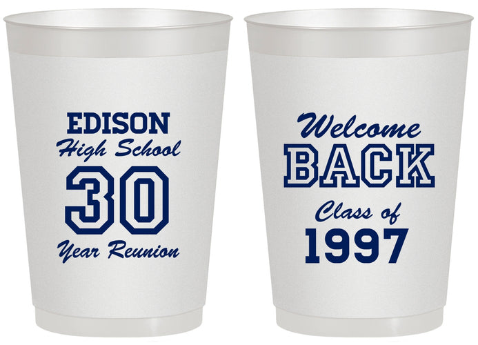 Personalized Class Reunion 20 oz Frosted Cups - Class Of 1997 30 Year | 140022