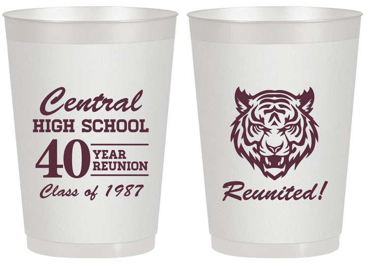 Personalized Class Reunion 20 oz Frosted Cups - Class Of 1987 40 Year | 140023