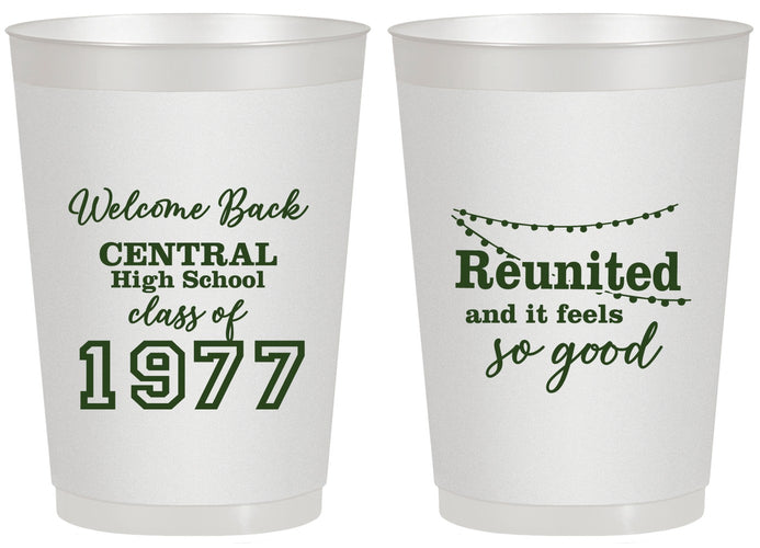 Personalized Class Reunion 20 oz Frosted Cups - Class Of 1977 50 Year | 140029
