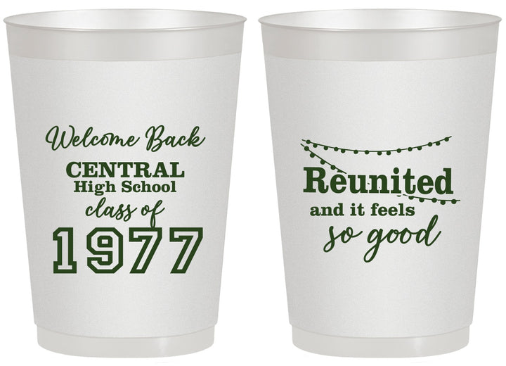 Personalized Class Reunion 20 oz Frosted Cups - Class Of 1977 50 Year | 140029
