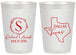 Personalized Wedding 20 oz Frosted Cups - Texas | 142