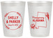 Personalized Wedding 20 oz Frosted Cups - Alabama | 150