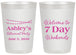 Personalized Retirement 20 oz Frosted Cups - 7 Day Weekends | 150004