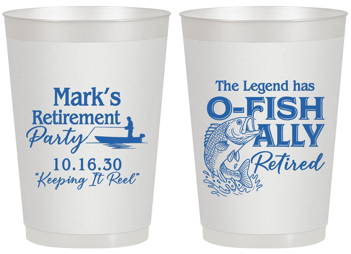 Personalized Retirement 20 oz Frosted Cups - Ofishally Retired | 150008
