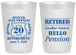 Personalized Retirement 20 oz Frosted Cups - Police Officer | 150011