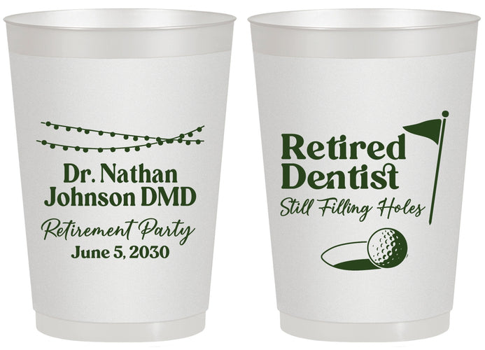 Personalized Retirement 20 oz Frosted Cups - Dentist | 150019