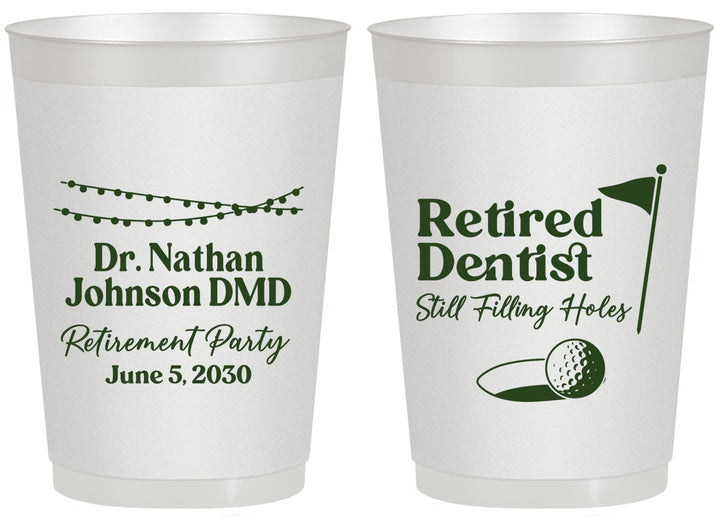 Personalized Retirement 20 oz Frosted Cups - Dentist | 150019