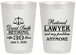 Personalized Retirement 20 oz Frosted Cups - Lawyer | 150025