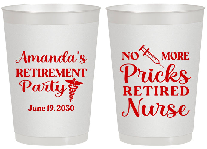 Personalized Retirement 20 oz Frosted Cups - Nurse | 150027