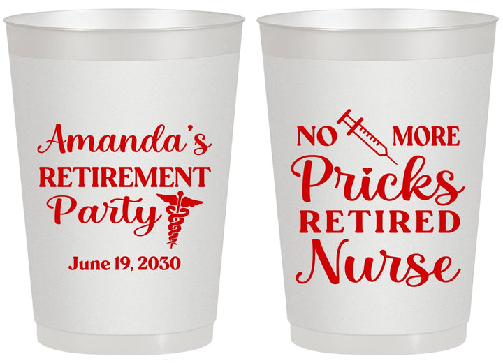 Personalized Retirement 20 oz Frosted Cups - Nurse | 150027