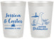Personalized Wedding 20 oz Frosted Cups - Delaware | 157