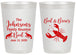 Personalized Family Reunion 20 oz Frosted Cups - Crawfish Boil | 160005