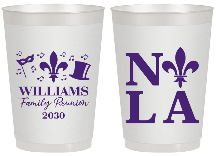 Personalized Family Reunion 20 oz Frosted Cups - New Orleans | 160031