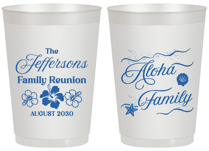 Personalized Family Reunion 20 oz Frosted Cups - Hawaii | 160032