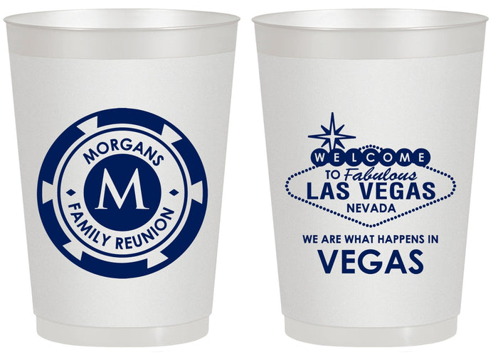 Personalized Family Reunion 20 oz Frosted Cups - Las Vegas | 160037