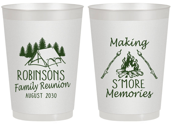 Personalized Family Reunion 20 oz Frosted Cups - Camping | 160046