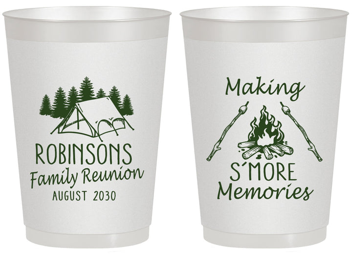 Personalized Family Reunion 20 oz Frosted Cups - Camping | 160046