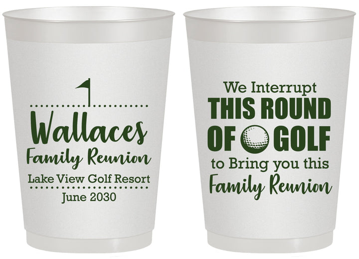 Personalized Family Reunion 20 oz Frosted Cups - Golf | 160048