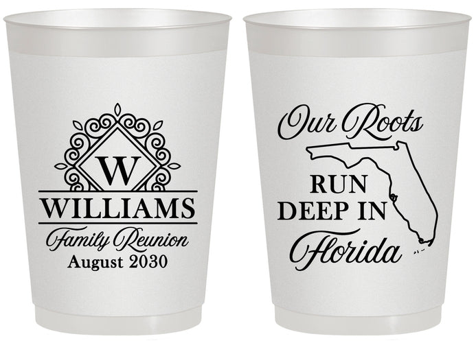 Personalized Family Reunion 20 oz Frosted Cups - Florida | 160057