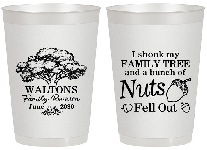 Personalized Family Reunion 20 oz Frosted Cups - Tree | 160058