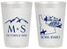 Personalized Wedding 20 oz Frosted Cups - Idaho | 161
