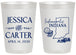 Personalized Wedding 20 oz Frosted Cups - Indiana | 163