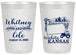 Personalized Wedding 20 oz Frosted Cups - Kansas | 165