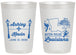 Personalized Wedding 20 oz Frosted Cups - Louisiana | 167