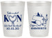 Personalized Wedding 20 oz Frosted Cups - Massachusetts | 170