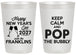 Personalized New Years 20 oz Frosted Cups - 2027 Pop The Bubbly | 170006