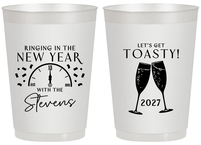 Personalized New Years 20 oz Frosted Cups - 2027 Toast | 170008