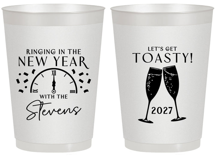 Personalized New Years 20 oz Frosted Cups - 2027 Toast | 170008