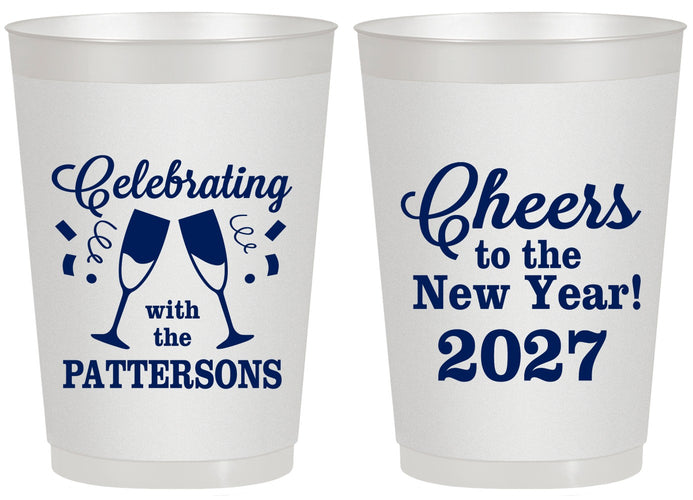 Personalized New Years 20 oz Frosted Cups - 2027 Cheers | 170011
