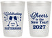Personalized New Years 20 oz Frosted Cups - 2027 Cheers | 170011