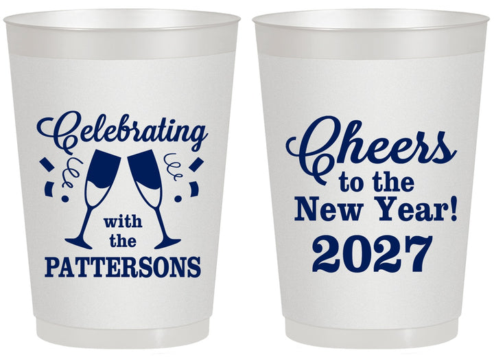 Personalized New Years 20 oz Frosted Cups - 2027 Cheers | 170011