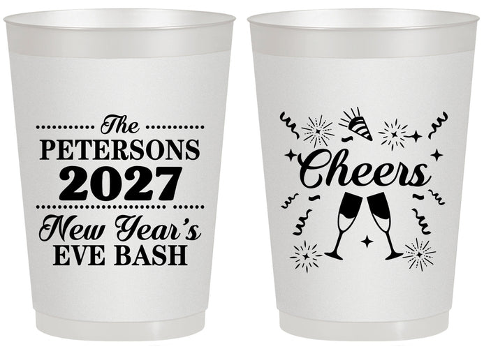 Personalized New Years 20 oz Frosted Cups - 2027 Cheers | 170017