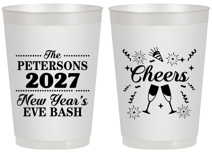 Personalized New Years 20 oz Frosted Cups - 2027 Cheers | 170017