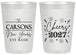 Personalized New Years 20 oz Frosted Cups - 2027 Cheers | 170018
