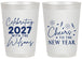 Personalized New Years 20 oz Frosted Cups - 2027 Cheers | 170019