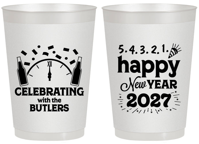 Personalized New Years 20 oz Frosted Cups - 2027 Countdown | 170021