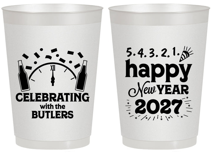 Personalized New Years 20 oz Frosted Cups - 2027 Countdown | 170021