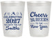 Personalized New Years 20 oz Frosted Cups - 2027 Cheers | 170023