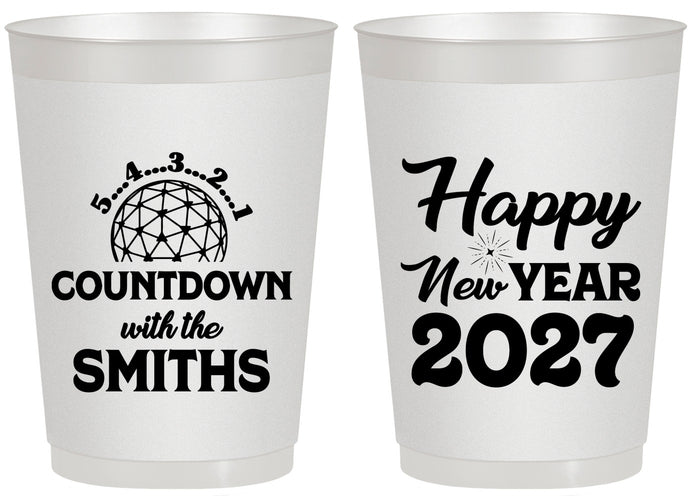 Personalized New Years 20 oz Frosted Cups - 2027 Countdown | 170026